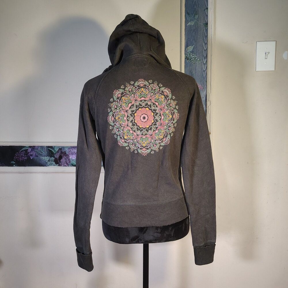 Y2K Mandela Lucky Full Zip Hoodie Wmns Size Small/T595